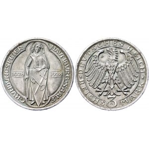 Germany - Weimar Republic 3 Reichsmark 1928 A Commemorative Issue