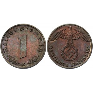 Germany - Third Reich 1 Reichspfennig 1937 E