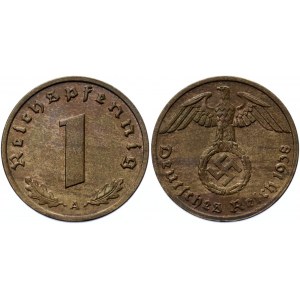 Germany - Third Reich 1 Reichspfennig 1938 A