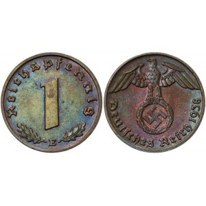 Germany - Third Reich 1 Reichspfennig 1938 E