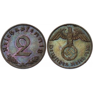 Germany - Third Reich 2 Reichspfennig 1938 E
