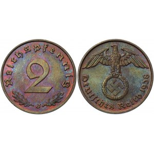 Germany - Third Reich 2 Reichspfennig 1938 J