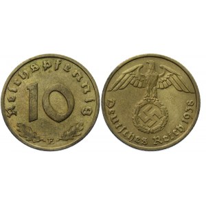 Germany - Third Reich 10 Reichspfennig 1938 E