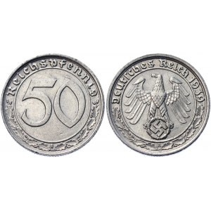 Germany - Third Reich 50 Reichspfennig 1939 A