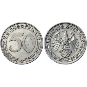 Germany - Third Reich 50 Reichspfennig 1939 A