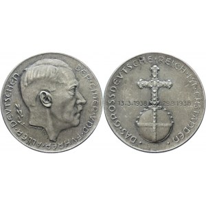 Germany - Third Reich Silver Medal Hitler - The Greater German Empire is Arisen 1938