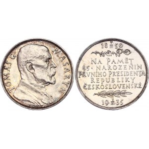 Czechoslovakia Medal T. G. Masaryk, In Memory of the 85th Birthday of the First President of the Czechoslovak Republic 1935