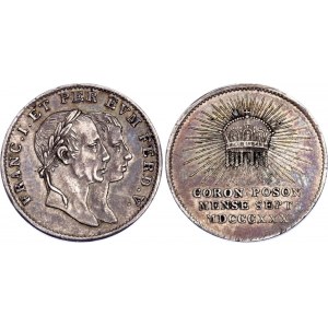 Austria Coronation in Pressburg Silver Token 1830