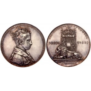 Austria Silver Medal for Coronation of Bohemian King Ferdinand I in Prague 1836 NGC MS 60