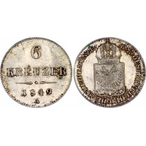 Austria 6 Kreuzer 1849 A