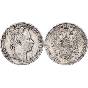 Austria 1 Florin 1858 V