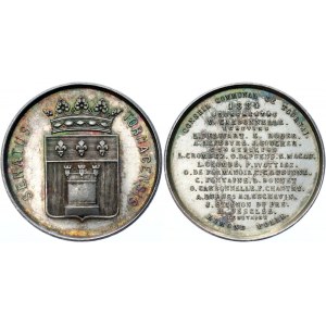 Belgium Silver Medal Senatus Tornacensis 1884