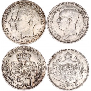 Belgium 20 & 50 Francs 1934 - 1960