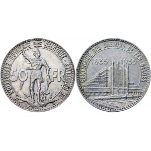 Belgium 50 Francs 1935 Commemorative Issue
