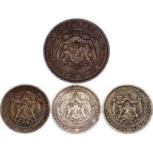 Bulgaria Lot of 4 Coins 1881 - 1882