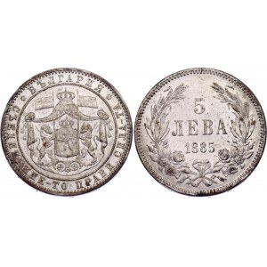 Bulgaria 5 Leva 1885