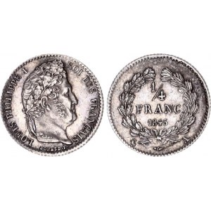 France 1/4 Franc 1845 A