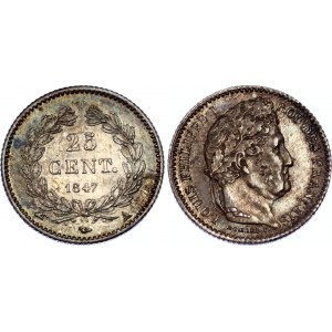 France 25 Centimes 1847 A