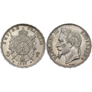 France 5 Francs 1867 BB