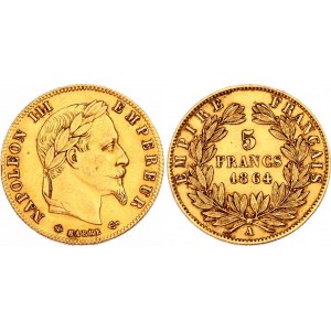 France 5 Francs 1864 A