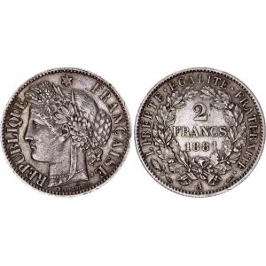 France 2 Francs 1881 A