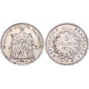 France 5 Francs 1874 A