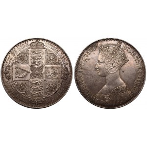 Great Britain 1 Crown 1847 Old Collectors Copy