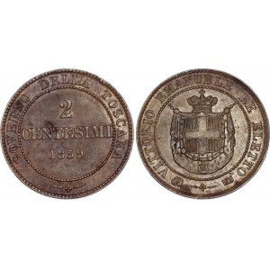 Italian States Savoia 2 Centesimi 1859