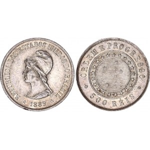 Brazil 500 Reis 1889