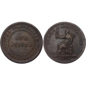 British Guiana 1 Stiver 1838 Private Token Coinage