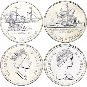 Canada 2 x 1 Dollar 1987 - 1991
