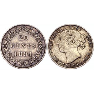 Canada Newfoundland 20 Cents 1894