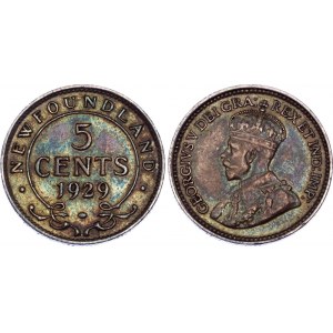 Canada Newfoundland 5 Cents 1929