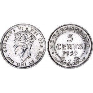 Canada Newfoundland 5 Cents 1943 C