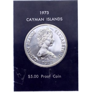 Cayman Islands 5 Dollars 1973