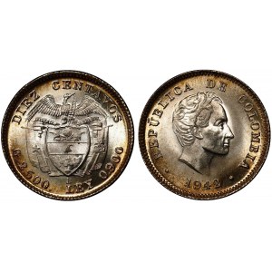 Colombia 10 Centavos 1942 B