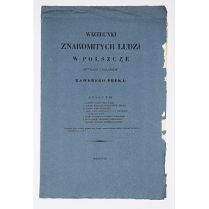 PREK Xawery - Wizerunki znakomitych ludzi w Polszcze, z. III, 1833