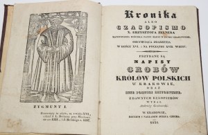 GRABOWSKI Ambroży - Groby królów polskich w Krakowie w kościele katedralnym na zamku...1835
