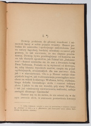 FREUDENSON Daniel]. D. Zgliński [pseud.] - Humor w Panu Tadeuszu, 1898