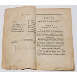 [SKARBEK Fryderyk] - Popas. Komedya w jednym akcie...1820, wyd.1