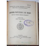 Anonima-Protestanta XVI wieku erotyki, fraszki, obrazki, epigramaty. Wydał I. Chrzanowski, 1903