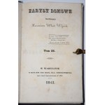 WÓJCICKI Kazimierz Wład.[ysław] - Zarysy domowe, t.3, 1842