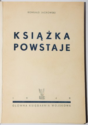 JACKOWSKI Romuald - Książka powstaje, 1948