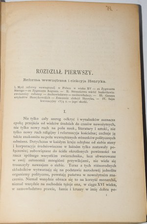 ZAKRZEWSKI Wincenty - Po ucieczce Henryka. Dzieje bezkrólewia 1574-1575, 1878
