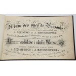 CEGLIŃSKI J[ulian], MATUSZKIEWICZ A[lfons] - Album widoków i okolic Warszawy rysowane i litografowane z natury...