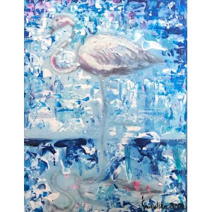 Mariola Świgulska (ur. 1961), Pink flamingo, 2020