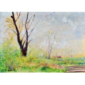 Irena WEISS - ANERI (1888-1981), Early Spring Landscape - Calvary, 1979.