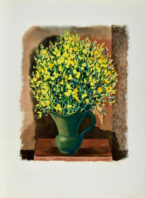 Mojżesz KISLING (1891-1953), Kwiaty w zielonym wazonie