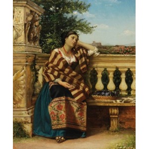 Malarz nieokreślony (XIX w.), Zamyślona kobieta