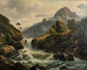 Chrystian BRESLAUER (1805-1882), Pejzaż z Norwegii